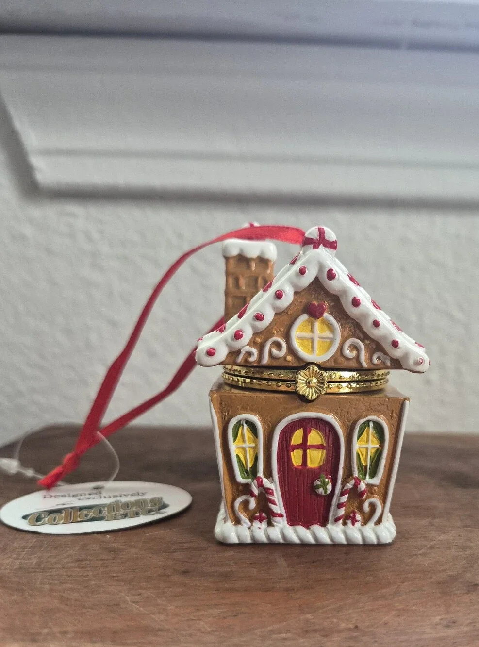 Gingerbreadhouse Trinket Box Ornament